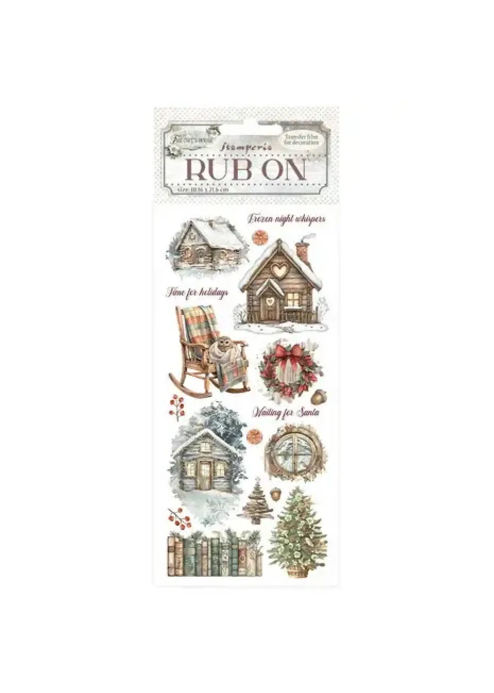 The Owl's House Rub-on 4x8,5 Inch Cottage (DFLRB178)