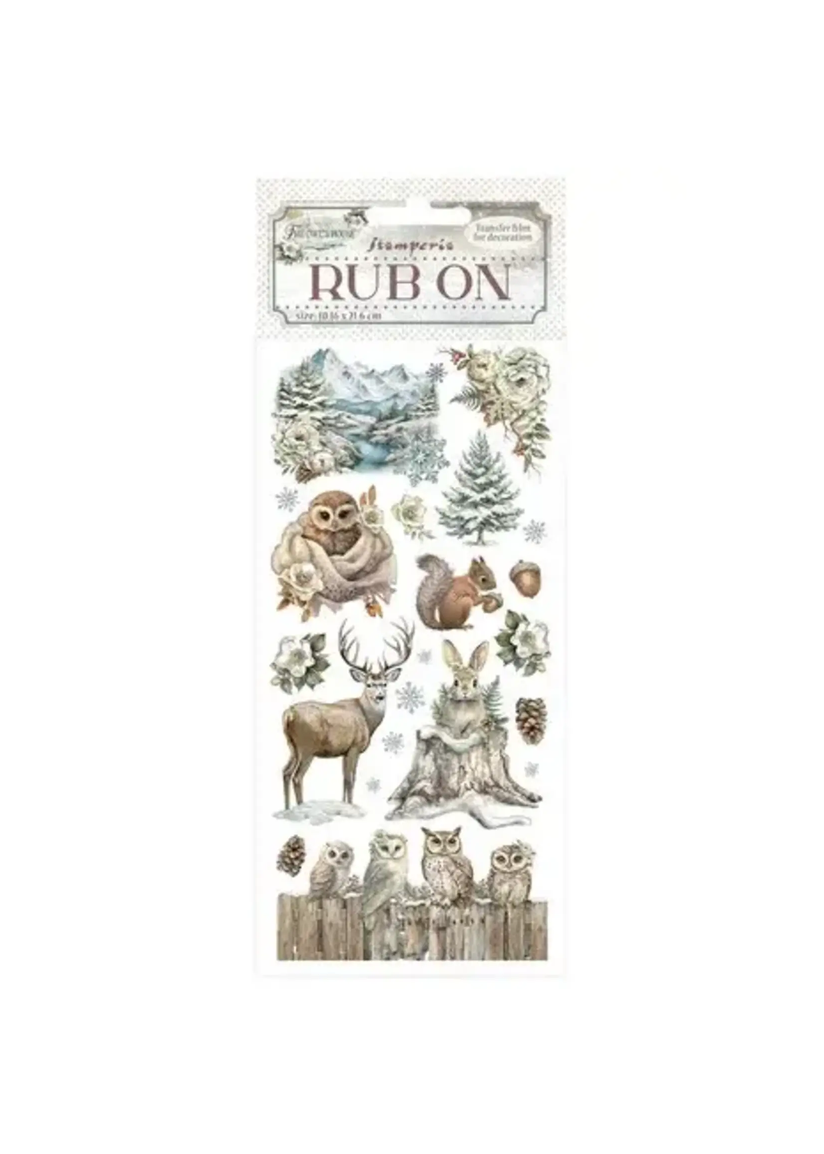 The Owl's House Rub-on 4x8,5 Inch Wildlife (DFLRB180)