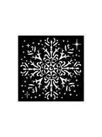 The Owl's House Thick Stencil 12x12cm Snowflake (KSTDS52)