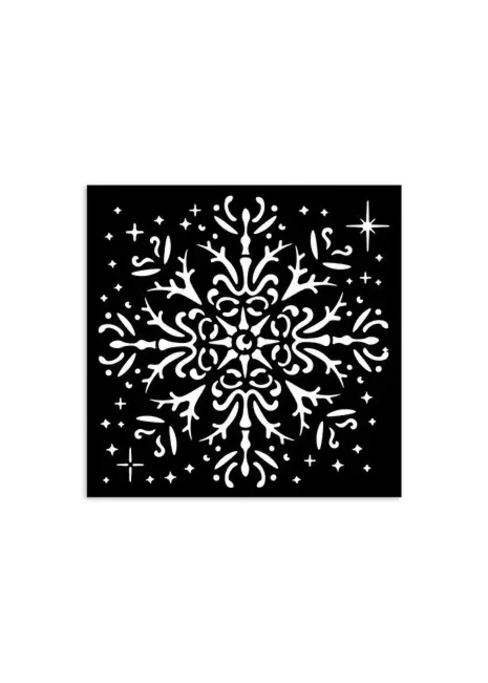 The Owl's House Thick Stencil 12x12cm Snowflake (KSTDS52)