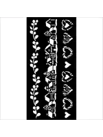 The Owl's House Thick Stencil 20x25cm 3 Stripes (KSTDL128)