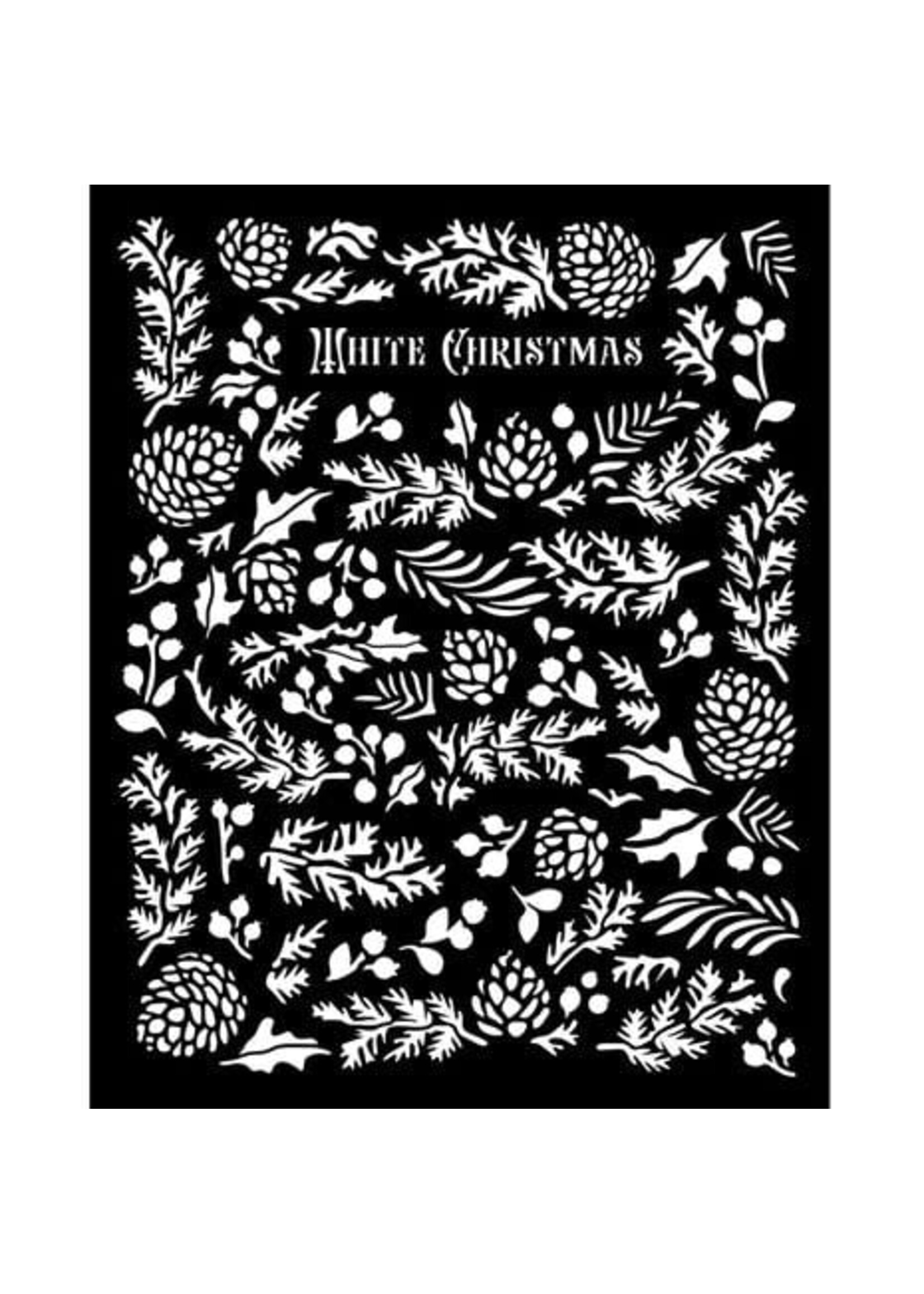 The Owl's House Thick Stencil 20x25cm Pine Cones (KSTD185)