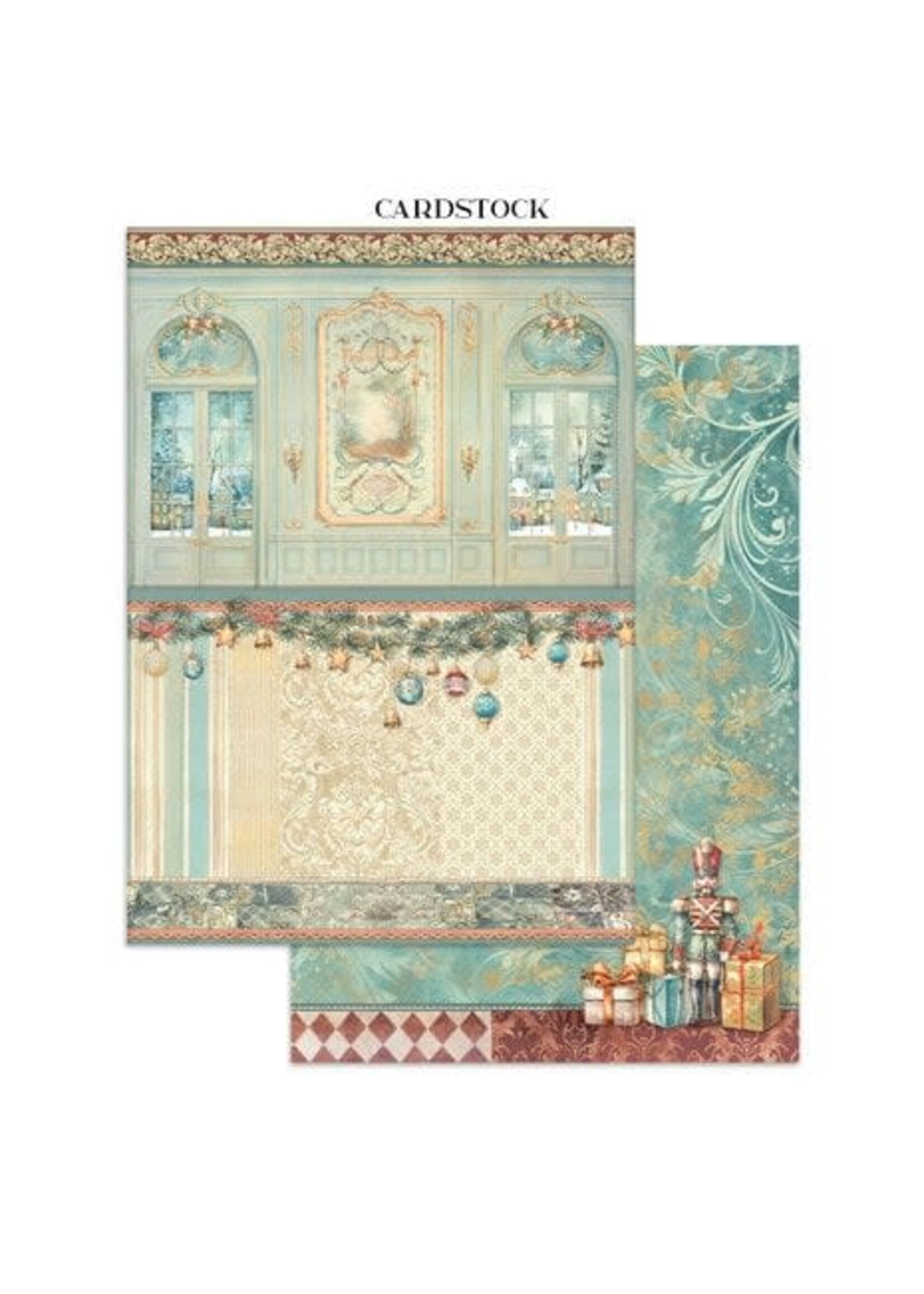 Alice in Christmas Junk Journal Backgrounds, Stickers, Cut-Outs (SBJK03)