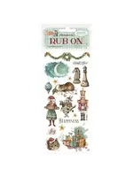 Alice in Christmas Rub-on 4x8,5 Inch Happiness (DFLRB182)