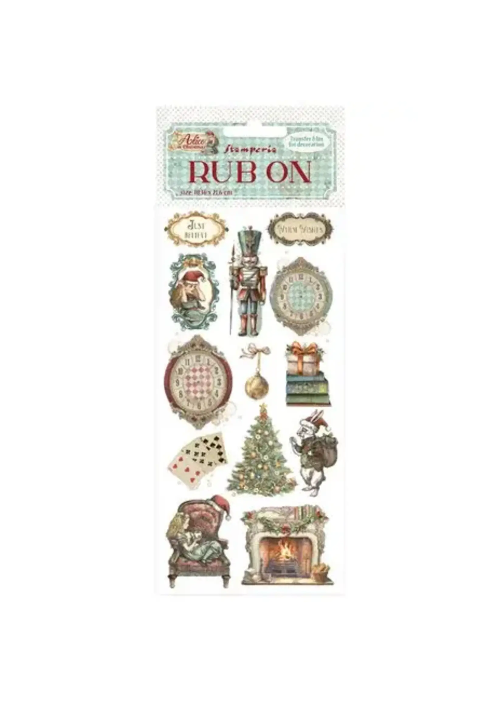 Alice in Christmas Rub-on 4x8,5 Inch Soldiers (DFLRB183)