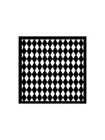 Alice in Christmas Thick Stencil 12x12cm Rhombus Pattern (KSTDS54)