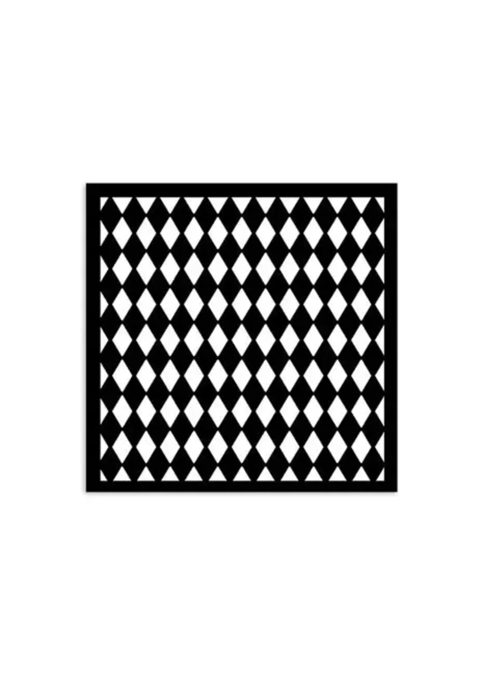 Alice in Christmas Thick Stencil 12x12cm Rhombus Pattern (KSTDS54)