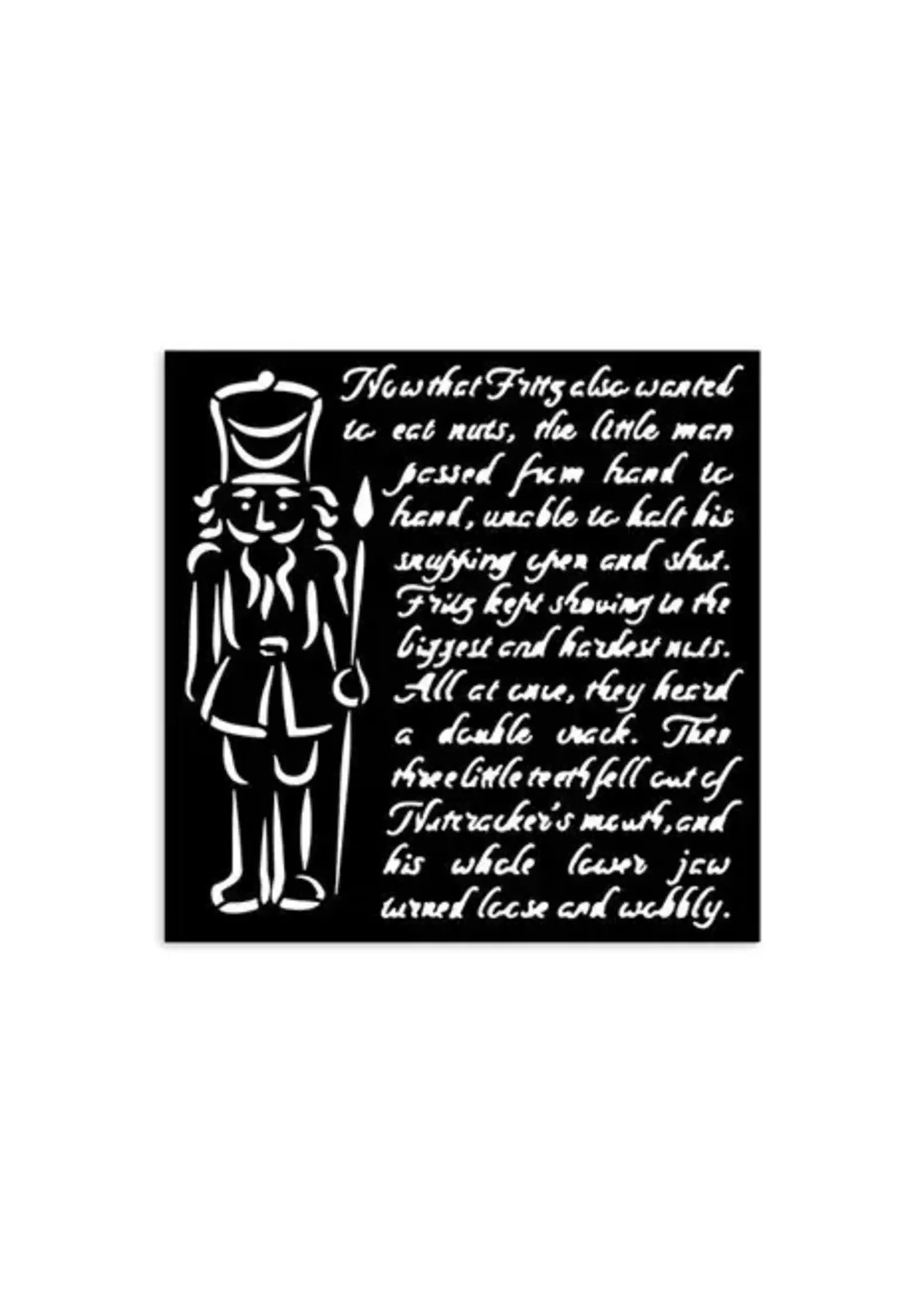 Alice in Christmas Thick Stencil 12x12cm Soldiers (KSTDS58)