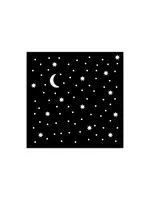 Alice in Christmas Thick Stencil 12x12cm Stars and Moon (KSTDS57)