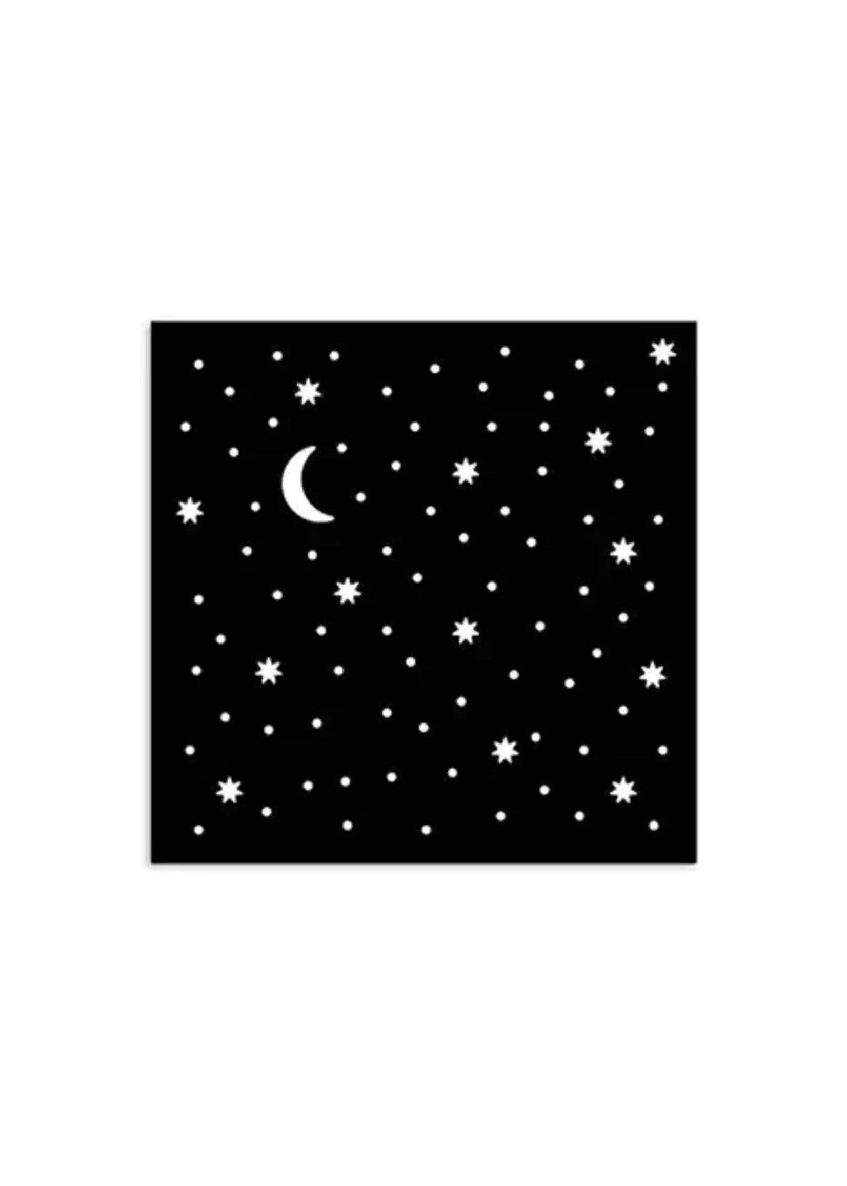 Alice in Christmas Thick Stencil 12x12cm Stars and Moon (KSTDS57)