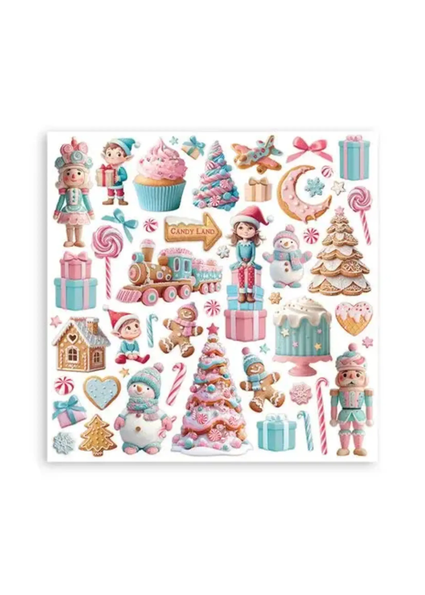 Candy Christmas 12x12 Inch Paper Pack (SBBL173)