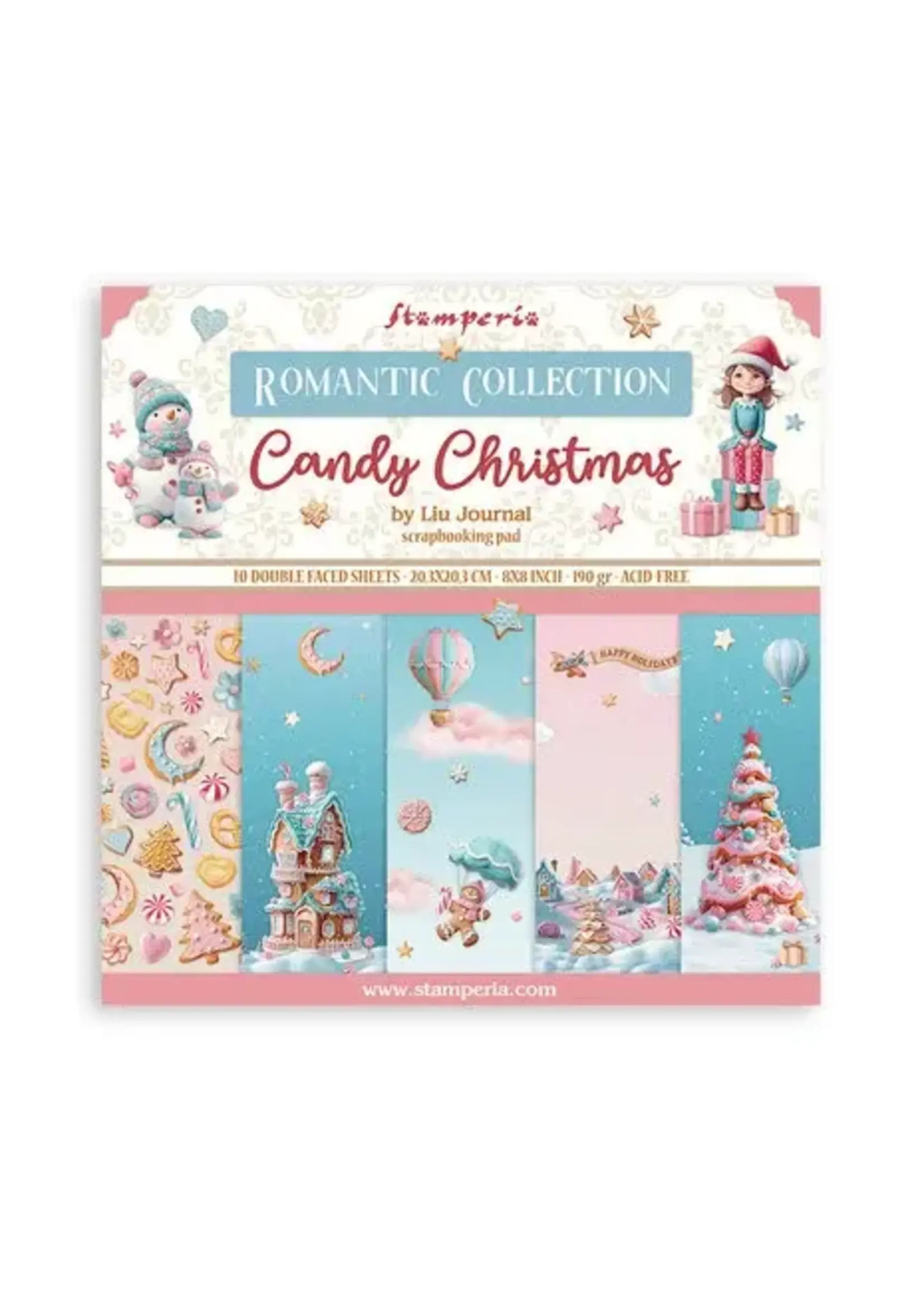 Candy Christmas 8x8 Inch Paper Pack (SBBS129)