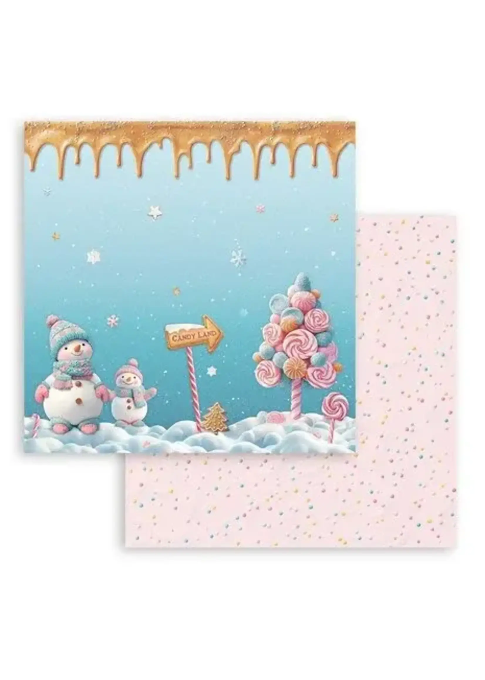 Candy Christmas 8x8 Inch Paper Pack Maxi (Single Face) (SBBSXB15)