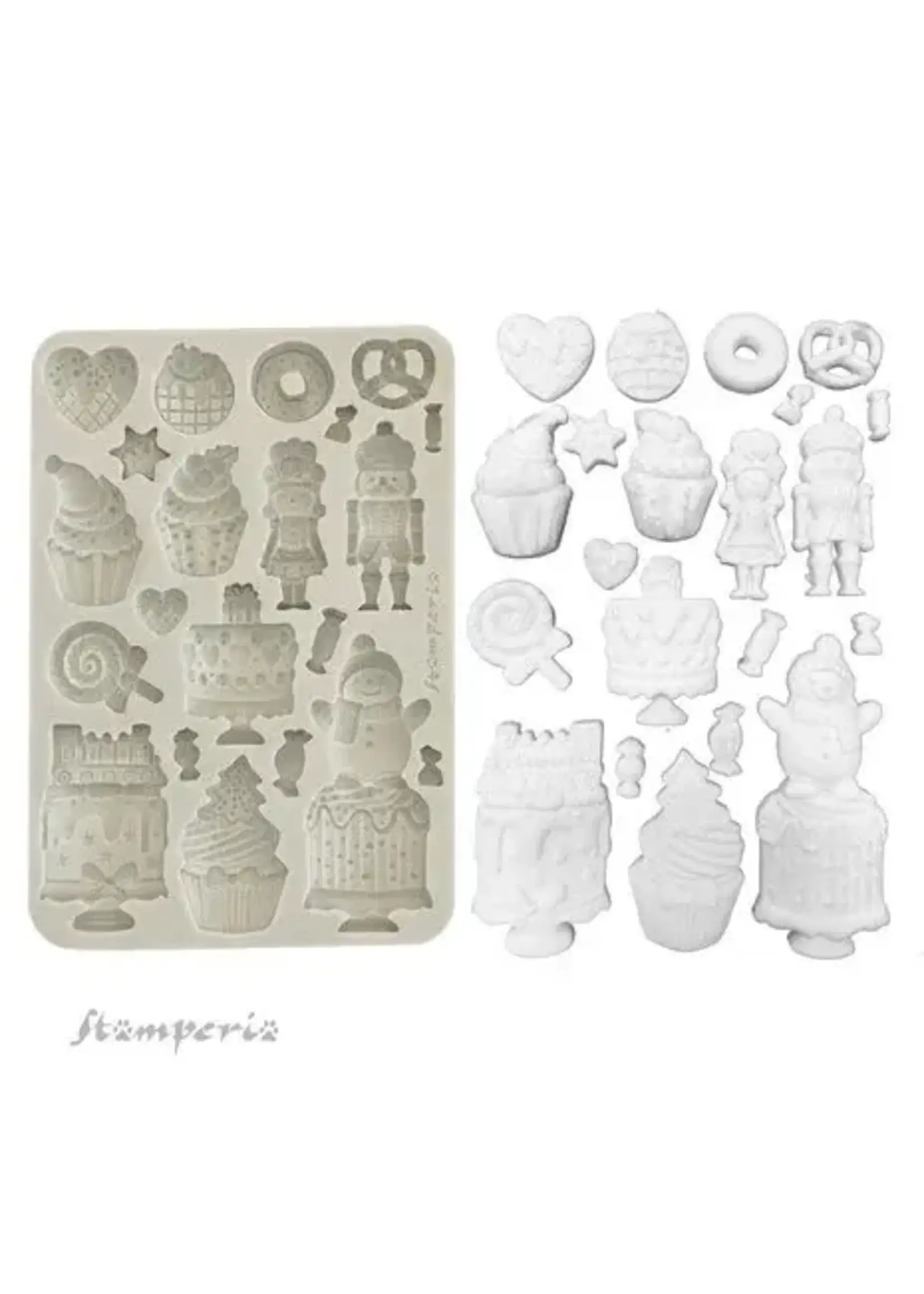 Candy Christmas A5 Silicon Mould Cakes (KACMA584)