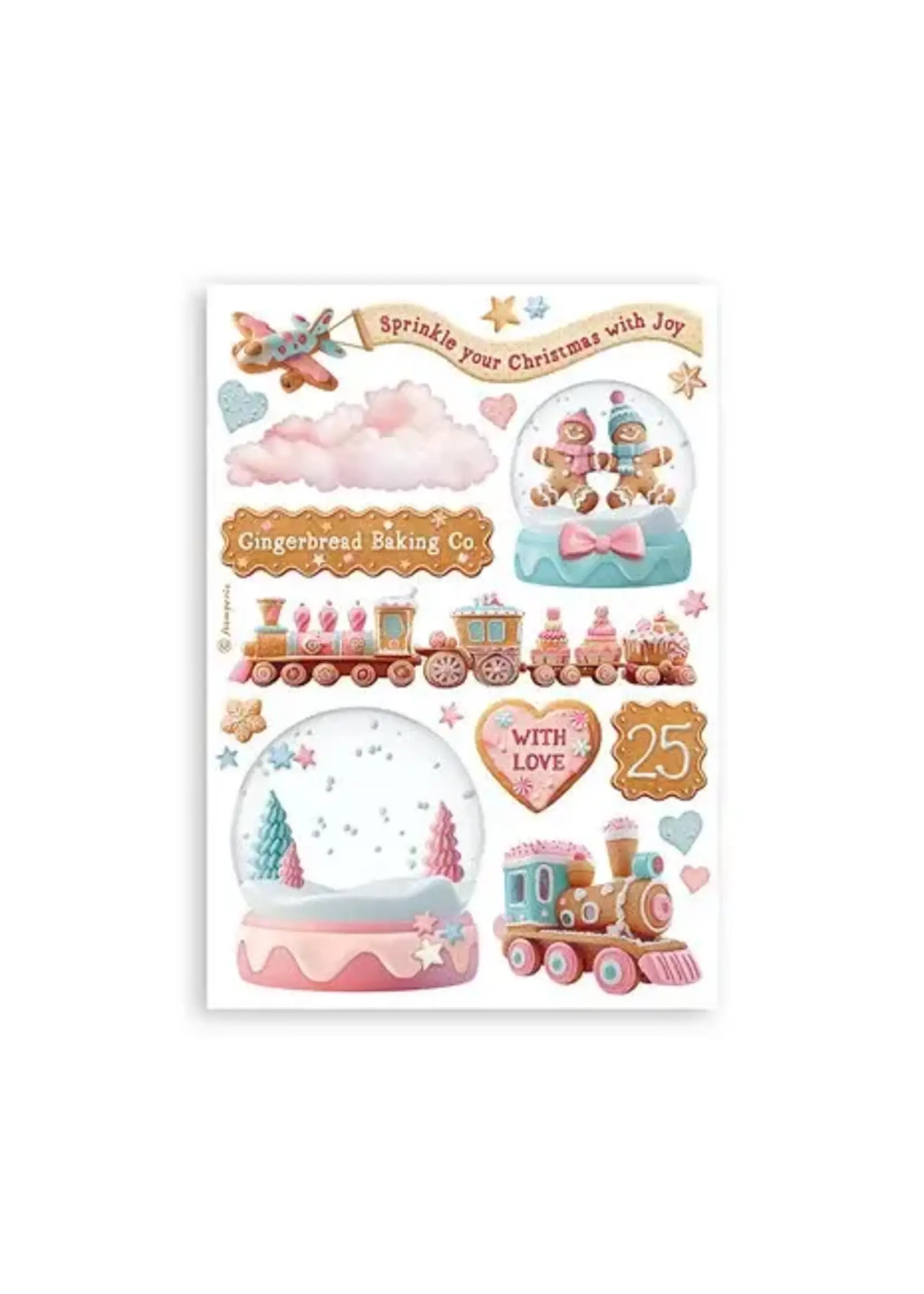 Candy Christmas A5 Washi Pad (8pcs) (SBW22