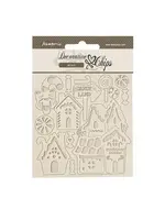 Candy Christmas Decorative Chips Marzipan Houses (SCB272)