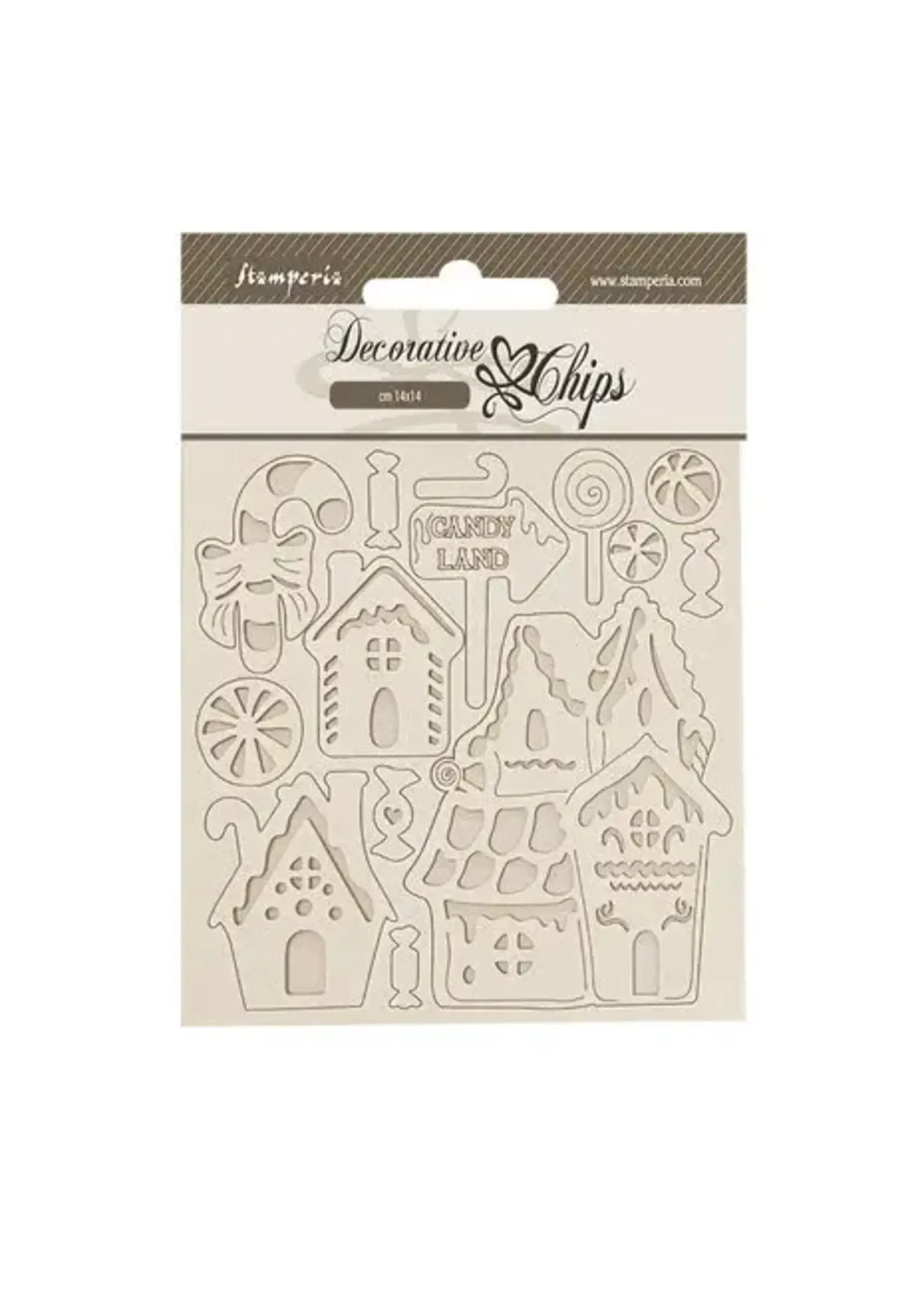 Candy Christmas Decorative Chips Marzipan Houses (SCB272)