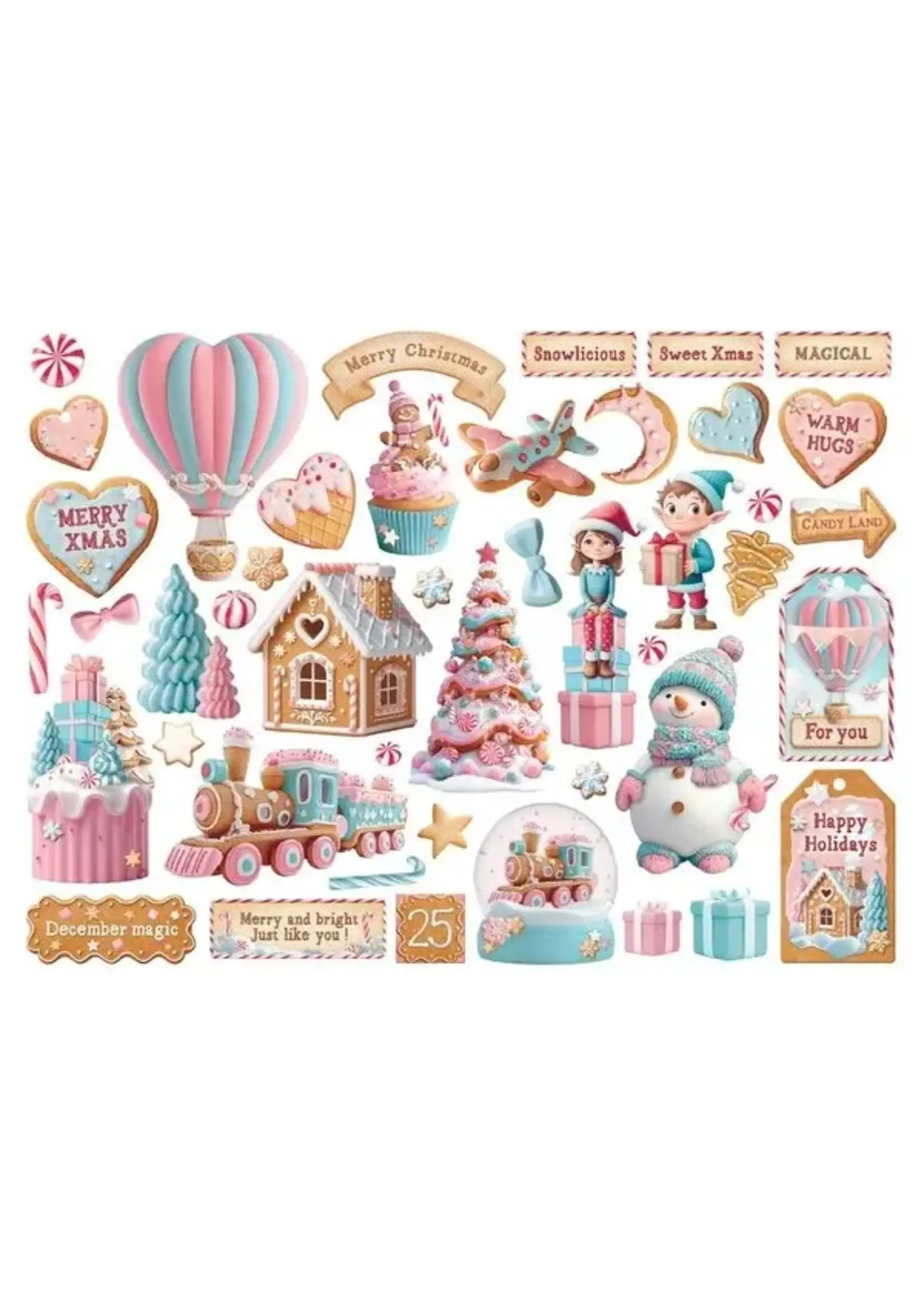 Candy Christmas Die Cuts (46pcs) (DFLDC118)