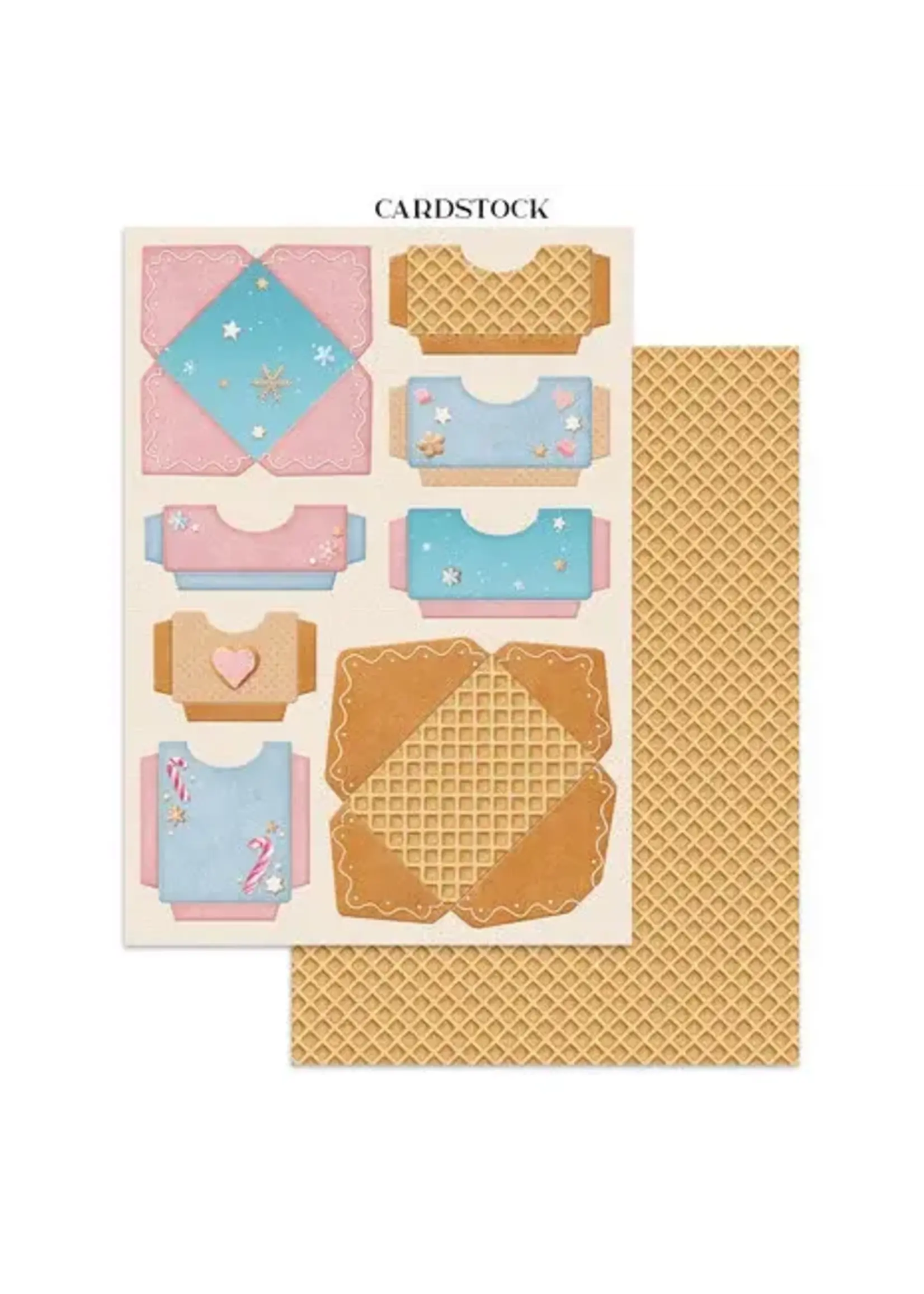 Candy Christmas Junk Journal Backgrounds, Stickers, Cut-Outs (SBJK01)