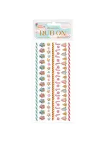 Candy Christmas Rub-on 4x8,5 Inch Stripes (DFLRB177)