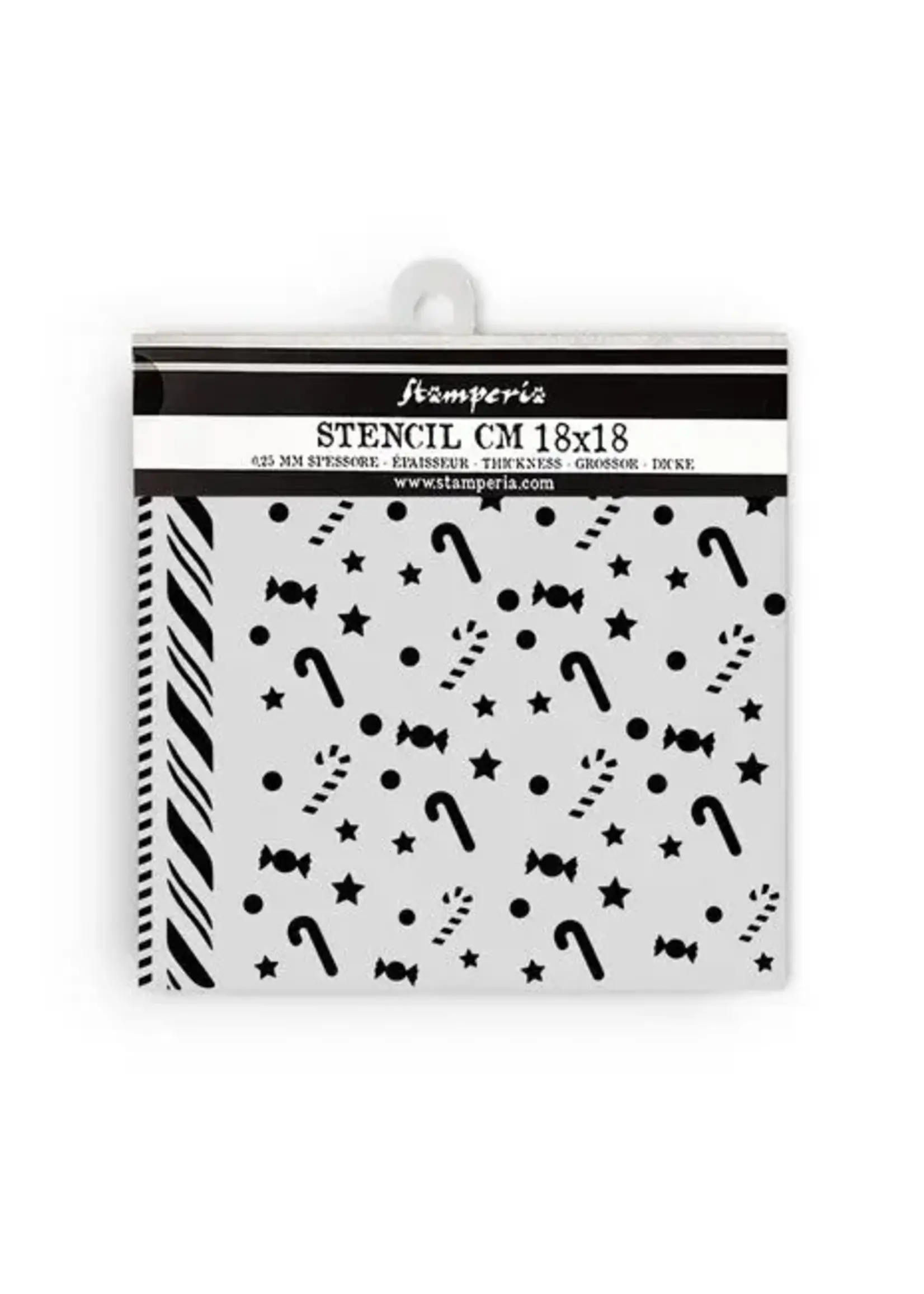 Candy Christmas Stencil Assortment (7pcs) (KSTDX04)