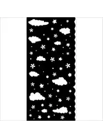 Candy Christmas Thick Stencil 12x25cm Clouds (KSTDL124)
