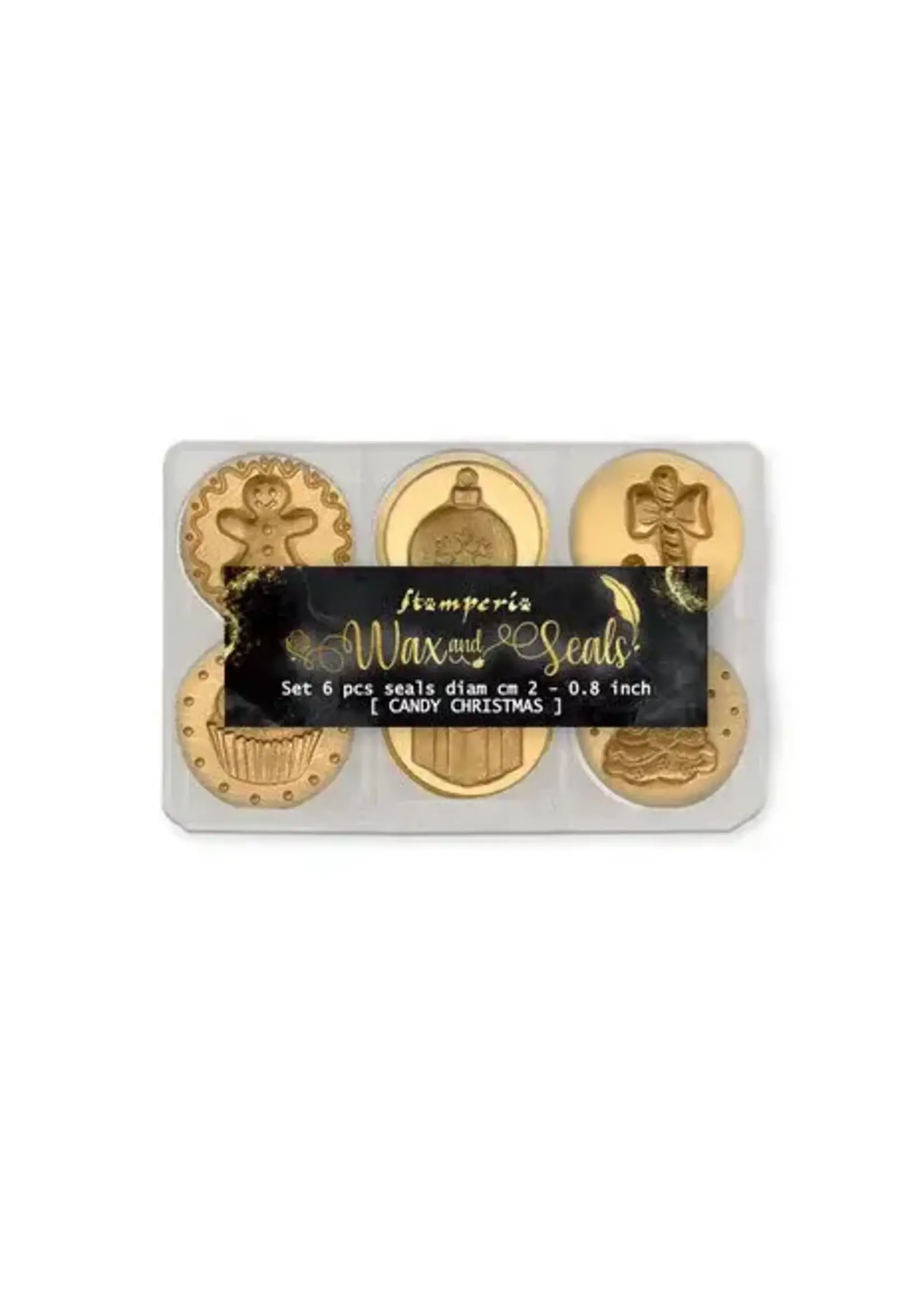 Candy Christmas Wax and Seals (6 seals) (WAXSL09)