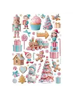 Candy Christmas A4 Rice Paper Elements (1pcs) (DFSA41050)
