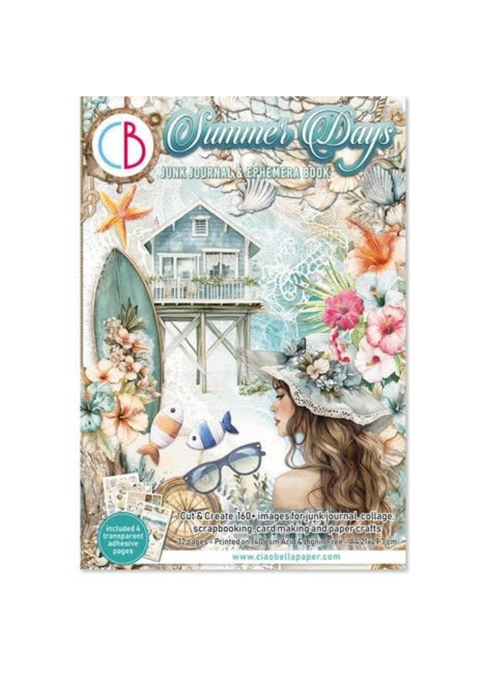 Summer Days A4 Junk Journal Ephemera Book (32pcs) (CBB010)