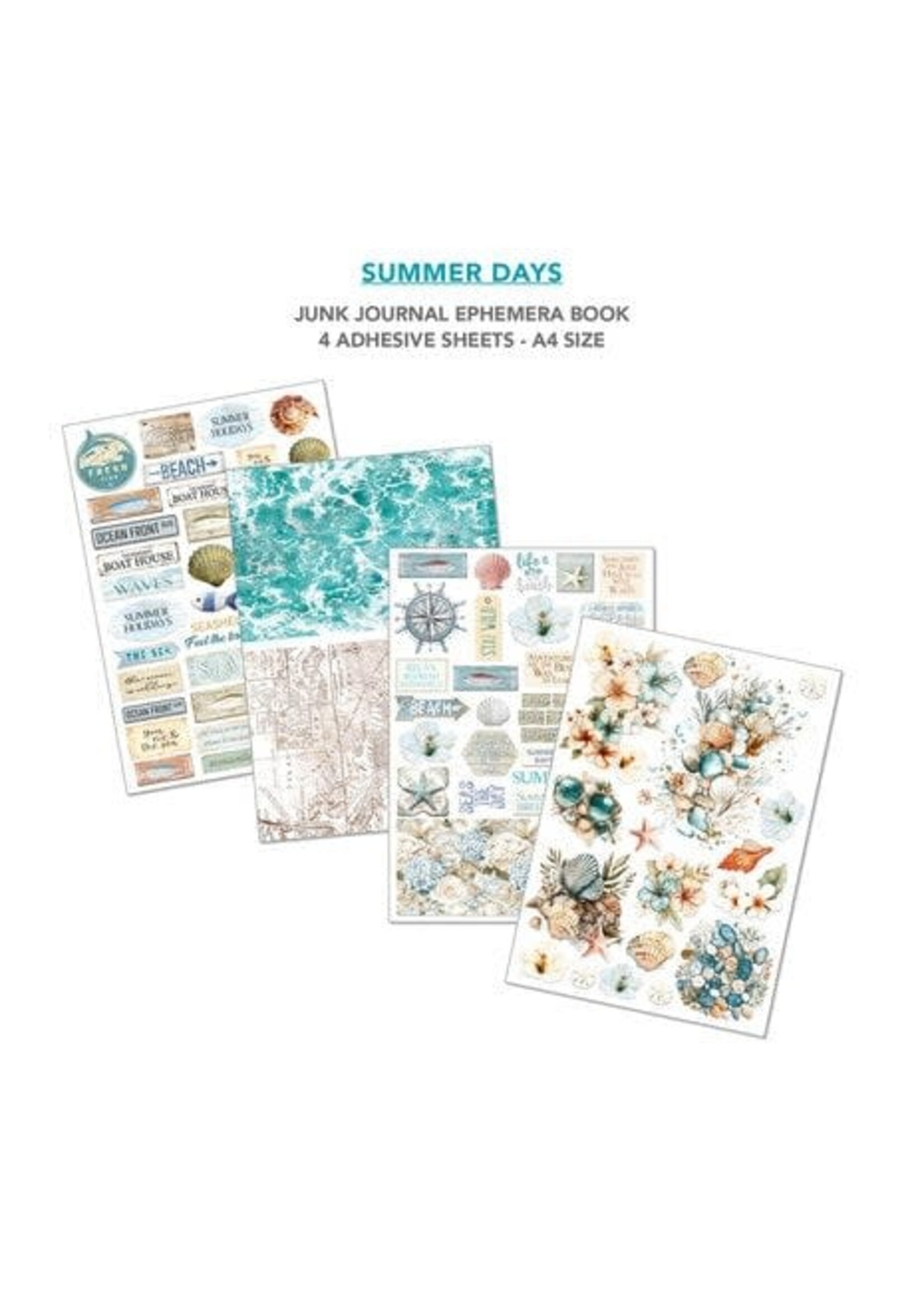 Summer Days A4 Junk Journal Ephemera Book (32pcs) (CBB010)