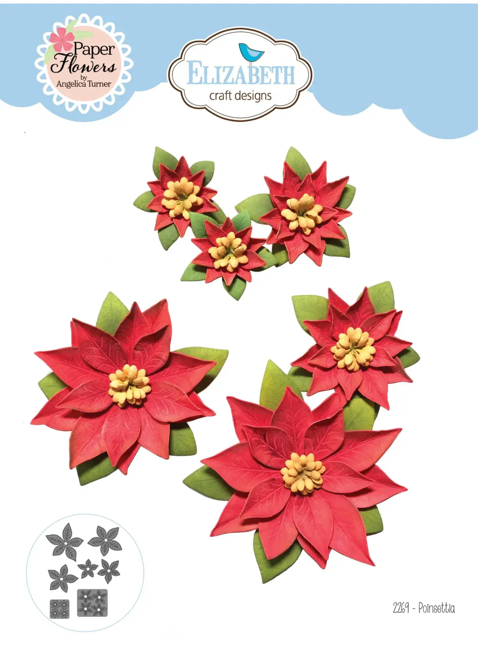 Kerstster Papieren bloemenartikelnummer: 2269