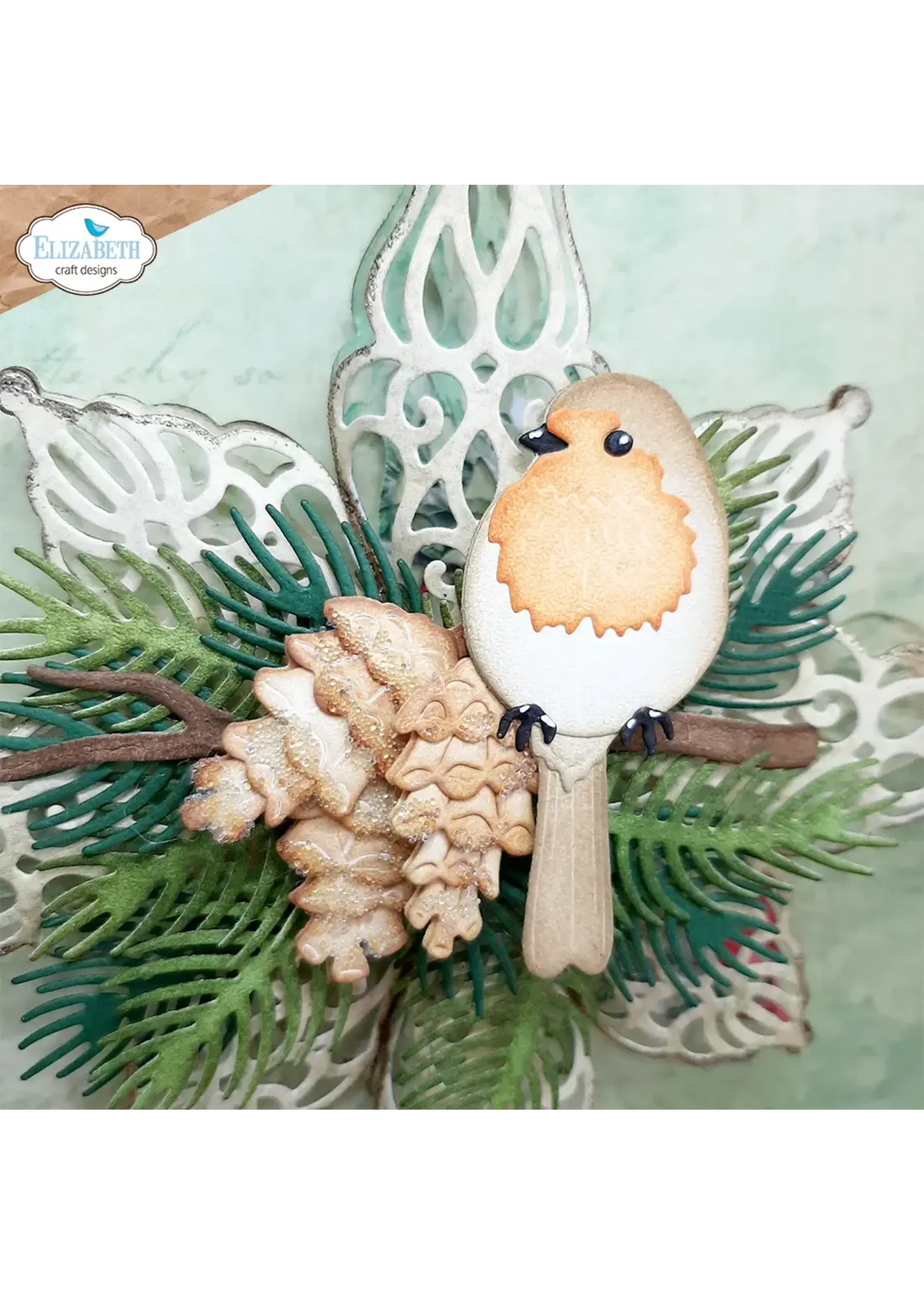 Winter Groen Papier BloemenArtikelnummer: 2270