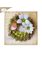 Kerstkrans Papieren bloemenartikelnummer: 2271