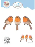 Feestelijk roodborstje Papier bloemenartikelnummer: 2272