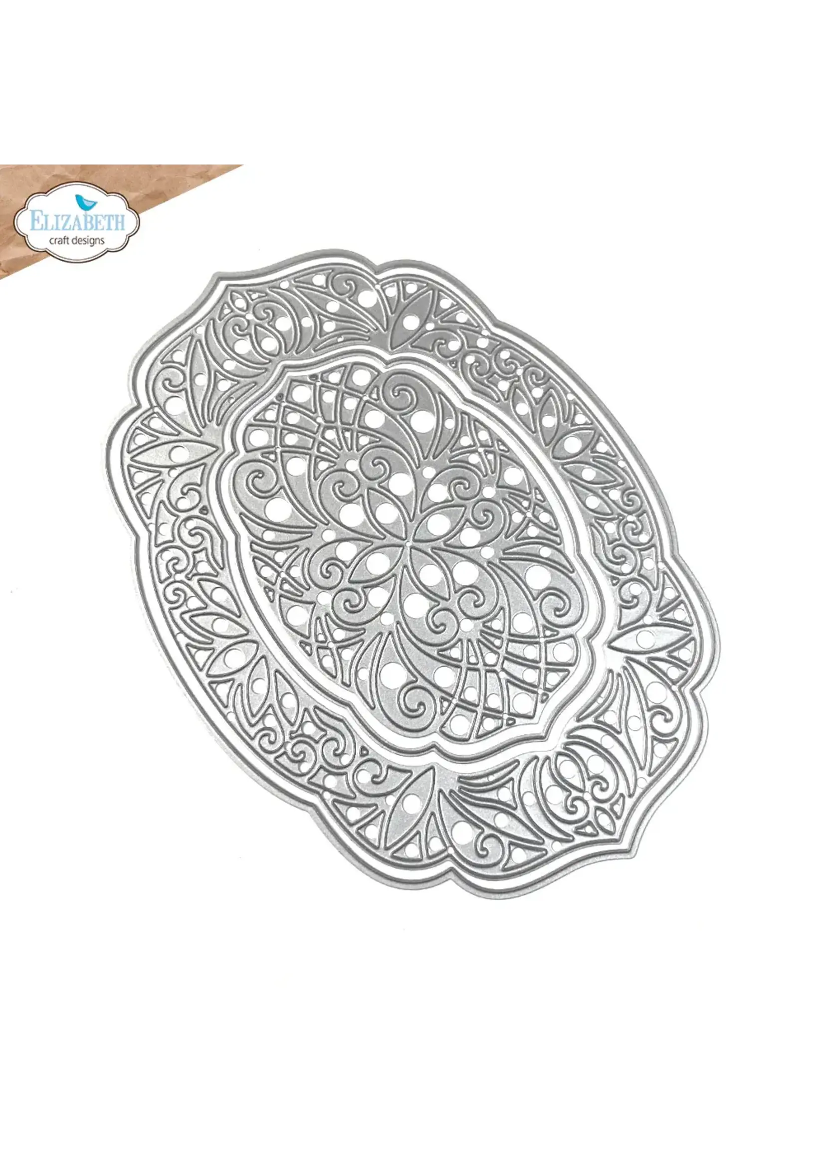 Feestelijk sierlijk frame Papier bloemenartikelnummer: 2274