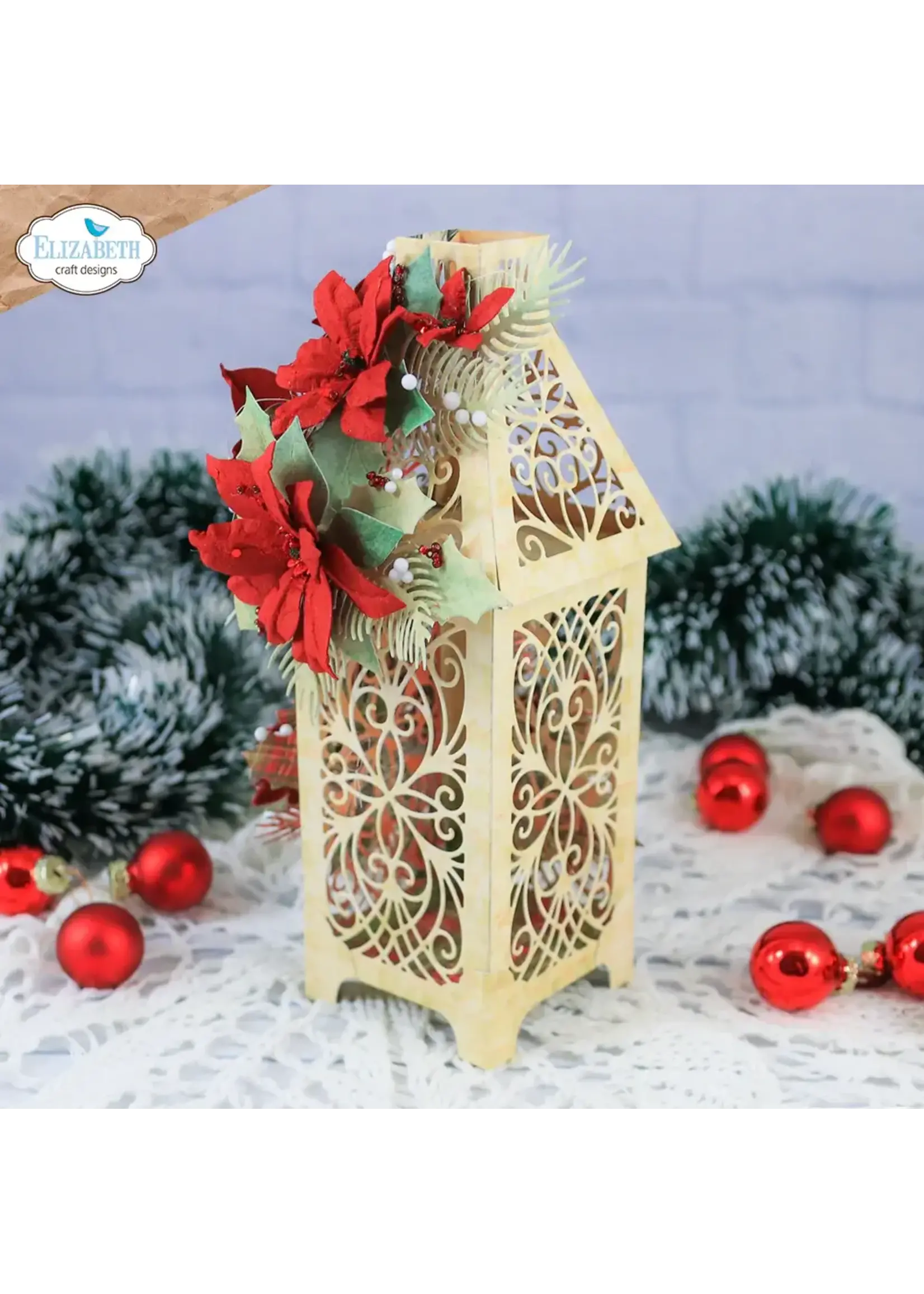 Feestelijke lantaarn Papieren bloemenartikelnummer: 2275