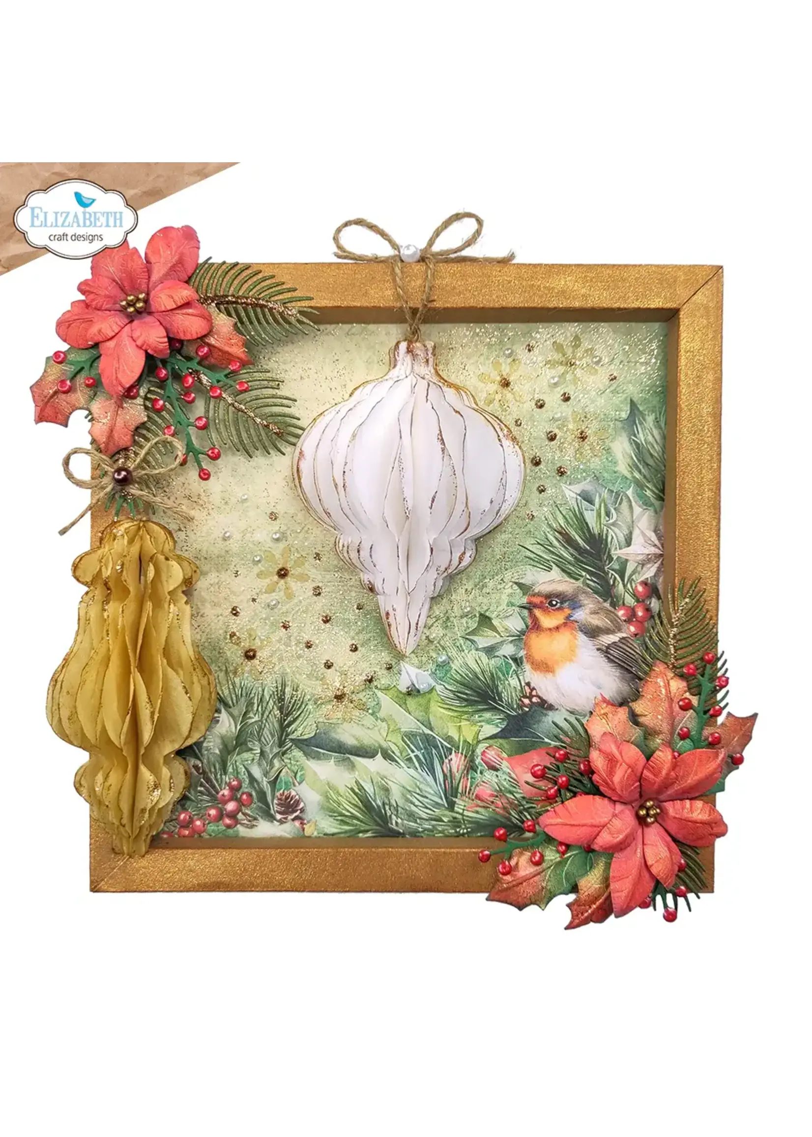 Feestelijke ornamenten Papieren bloemenartikelnummer: 2276