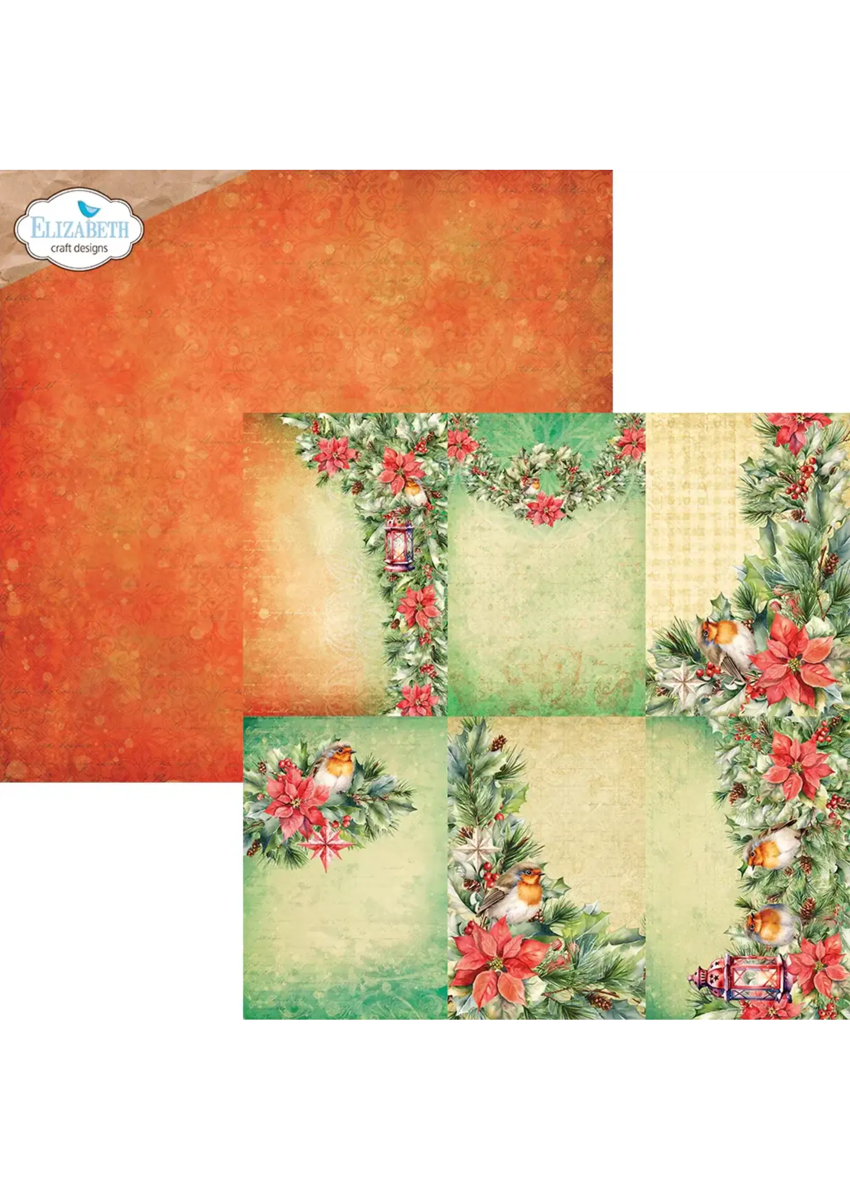 Festive Holly Pperset 30,5  x 30,5 cm/12 inch   Artikelnummer: C034