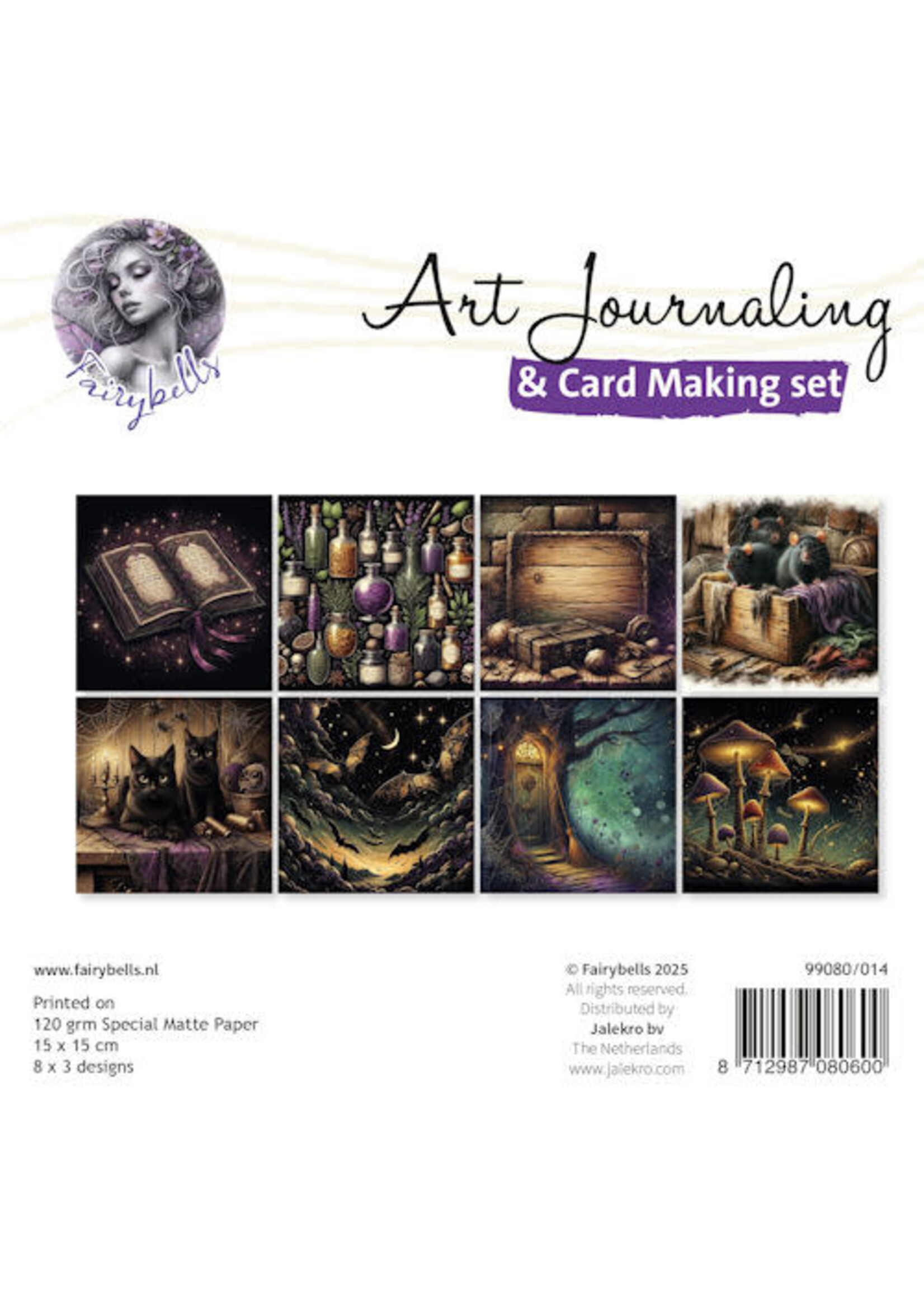 Art Journaling & Card Making Backgrounds Set Heksen