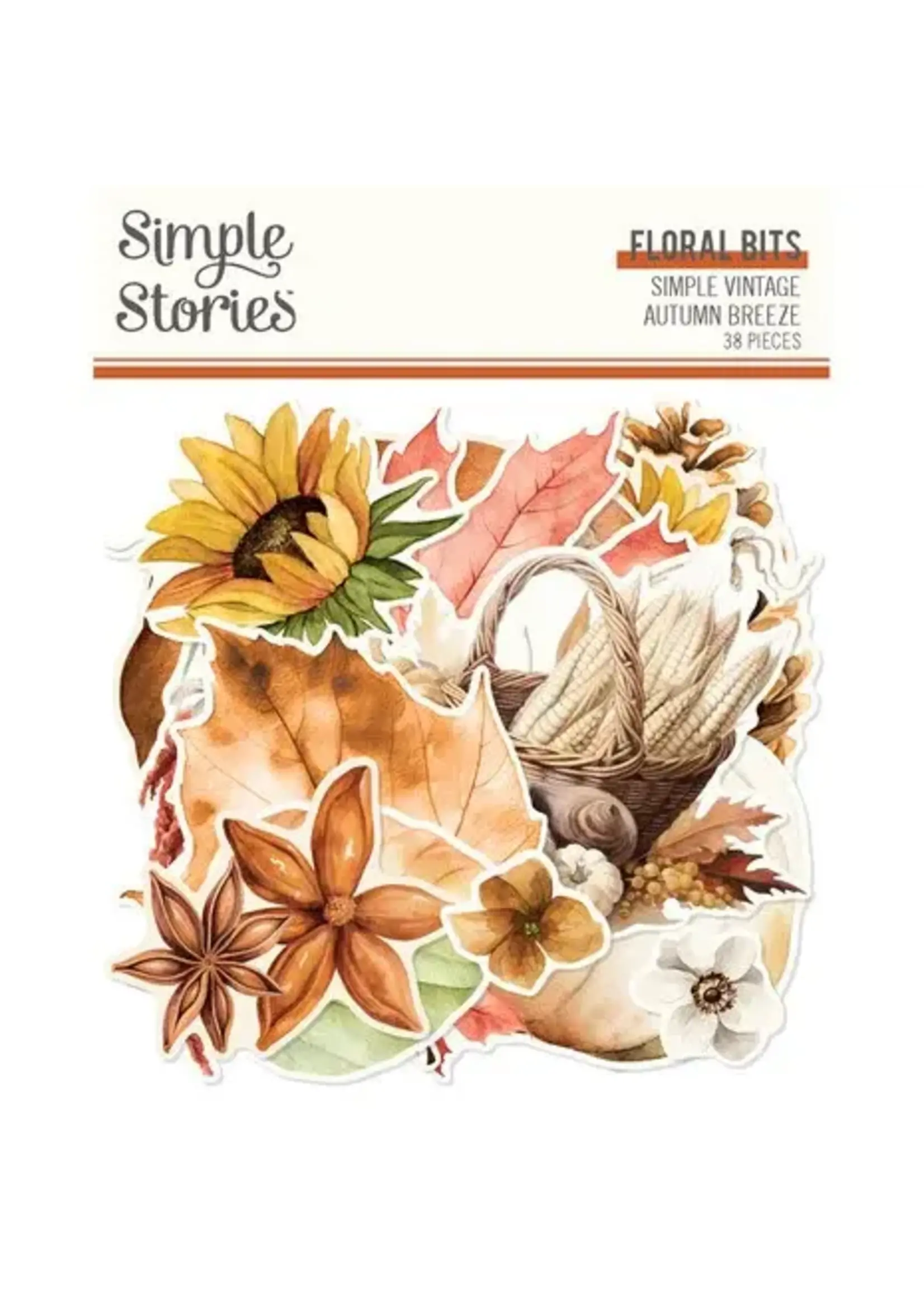 Simple Vintage Autumn Breeze Floral Bits & Pieces (25123)