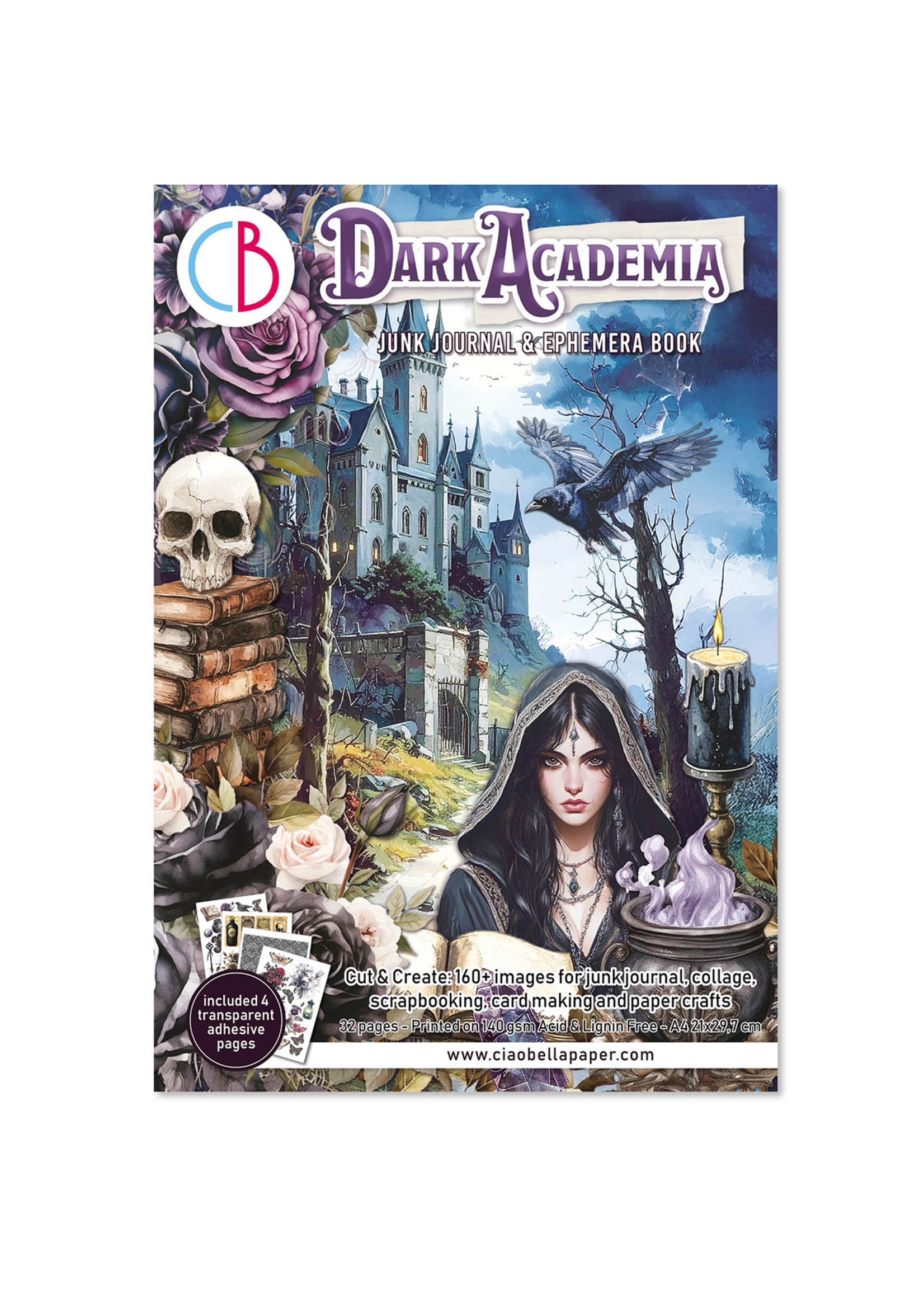 Ephemera Book Dark Academia A4 32/Pkg