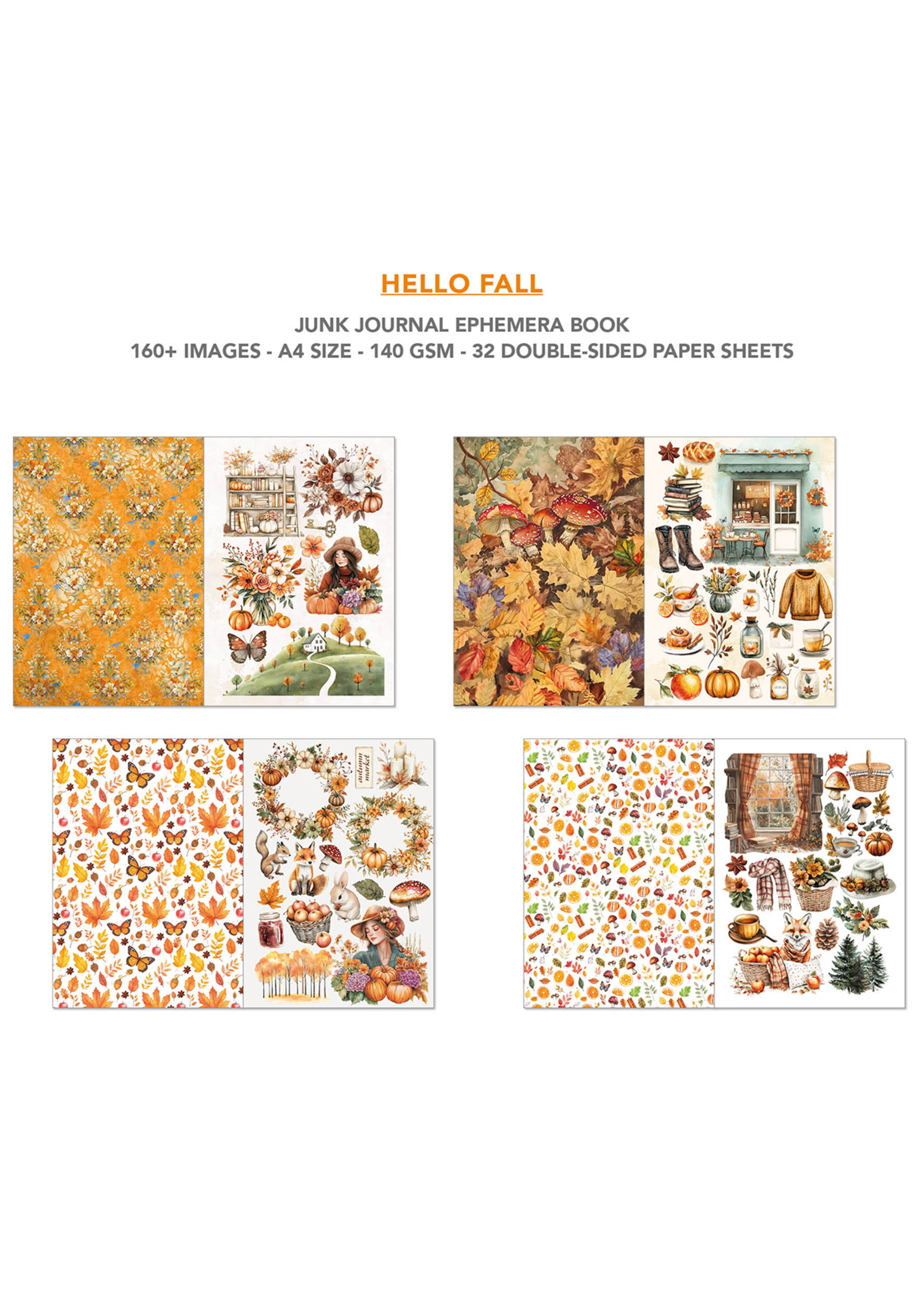 Ephemera Book Hello Fall A4 32/Pkg