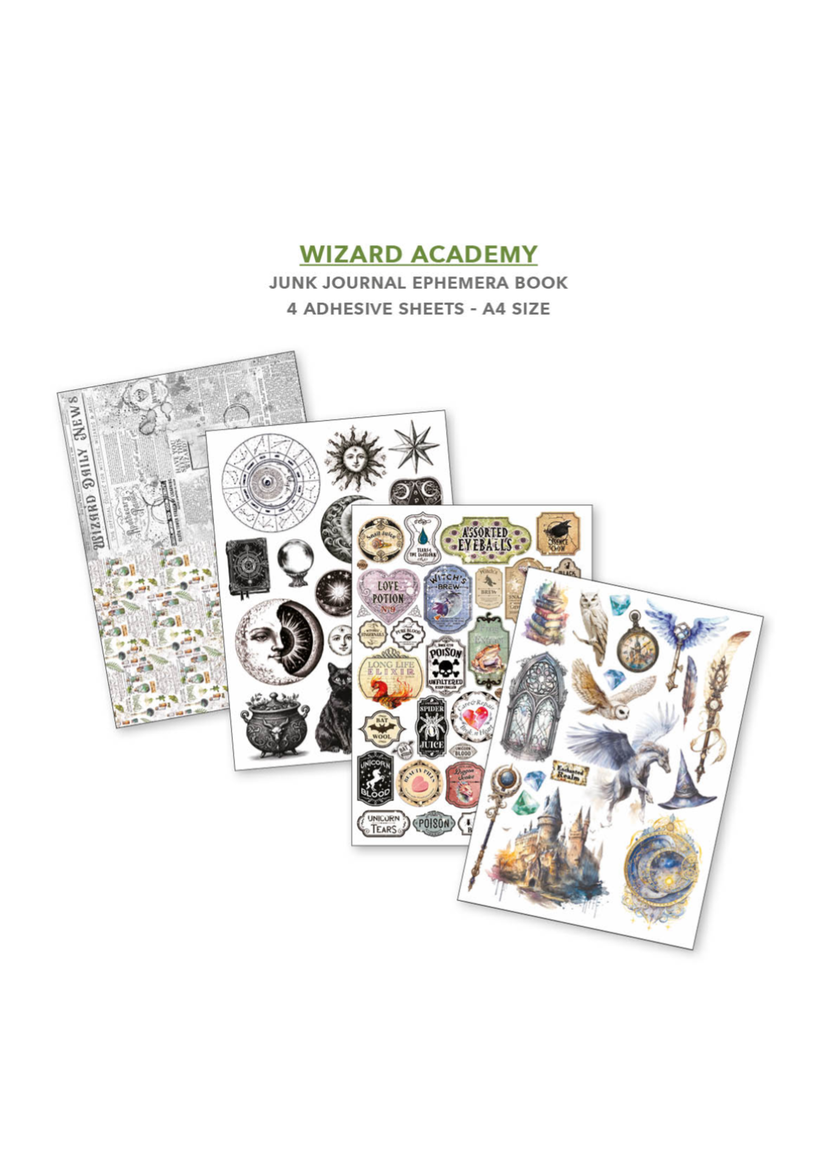 Ephemera Book Wizard Academy A4 32/Pkg