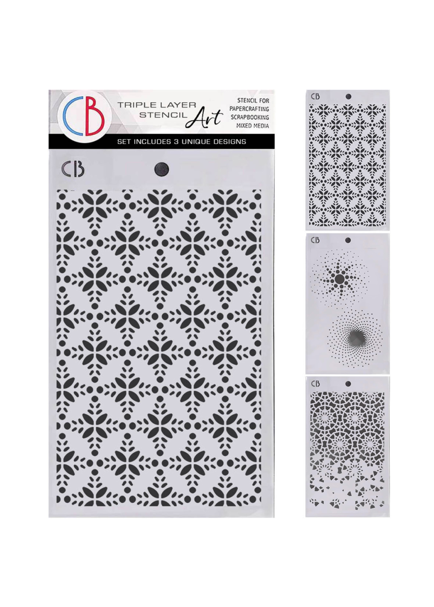 Winter Season Stencil Mix– Triple Layer Set (3 Unique Designs)
