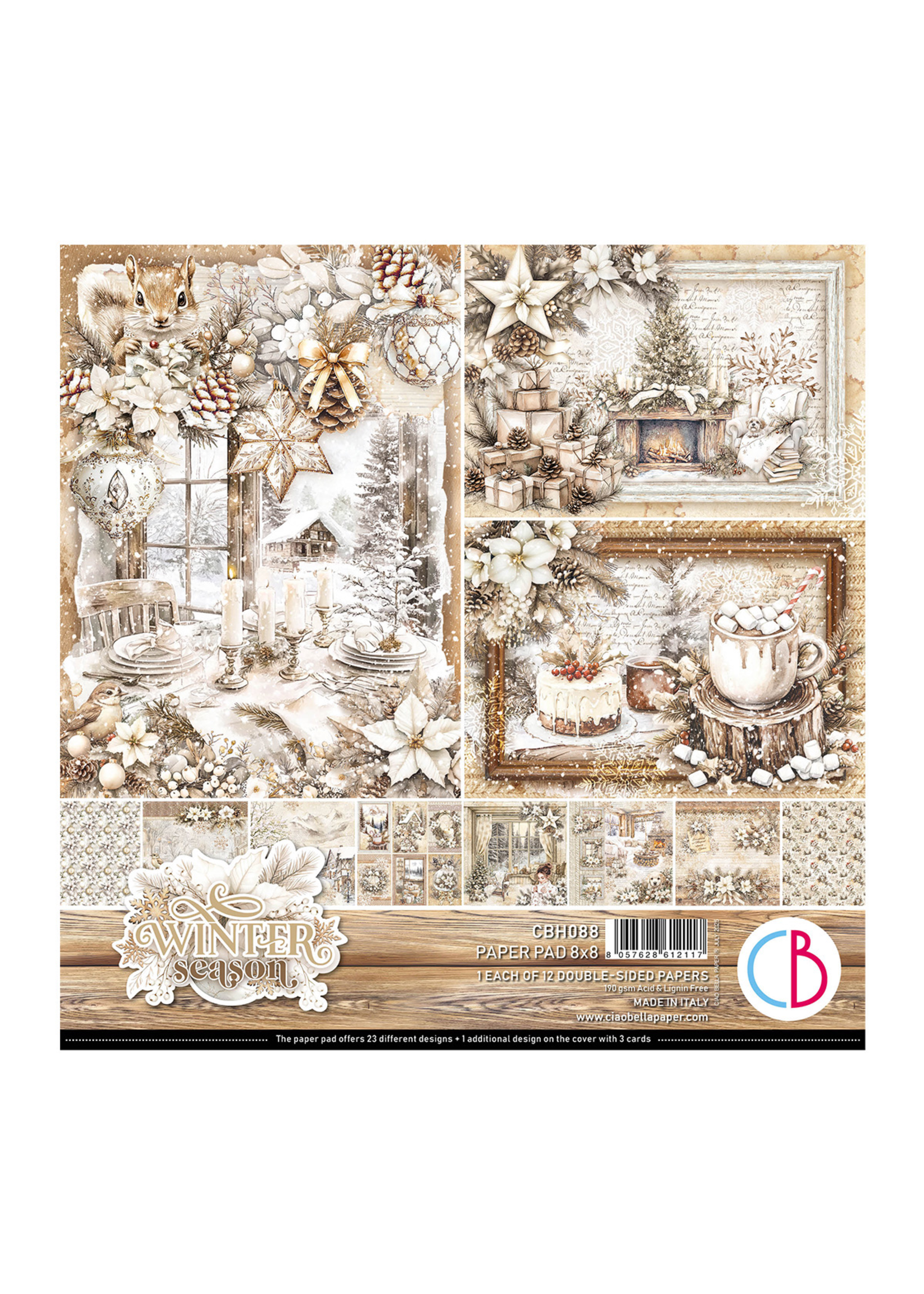 Winter season Pad 8"x8" 12/Pkg