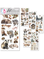 Art Stickers Forest Tales transparent adhesive sheets 5/Pkg