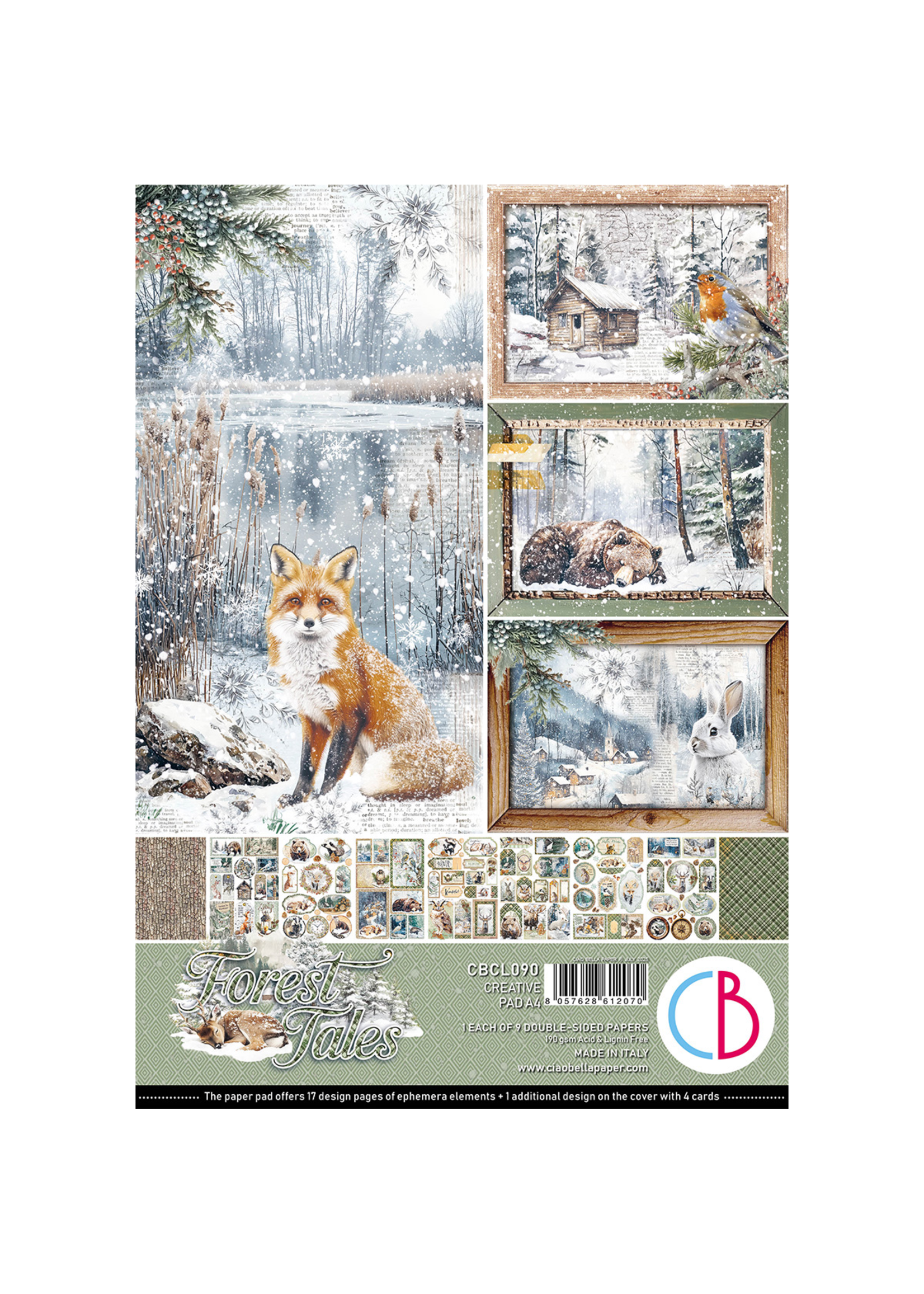 Forest Tales Creative Pad A4 9/Pkg