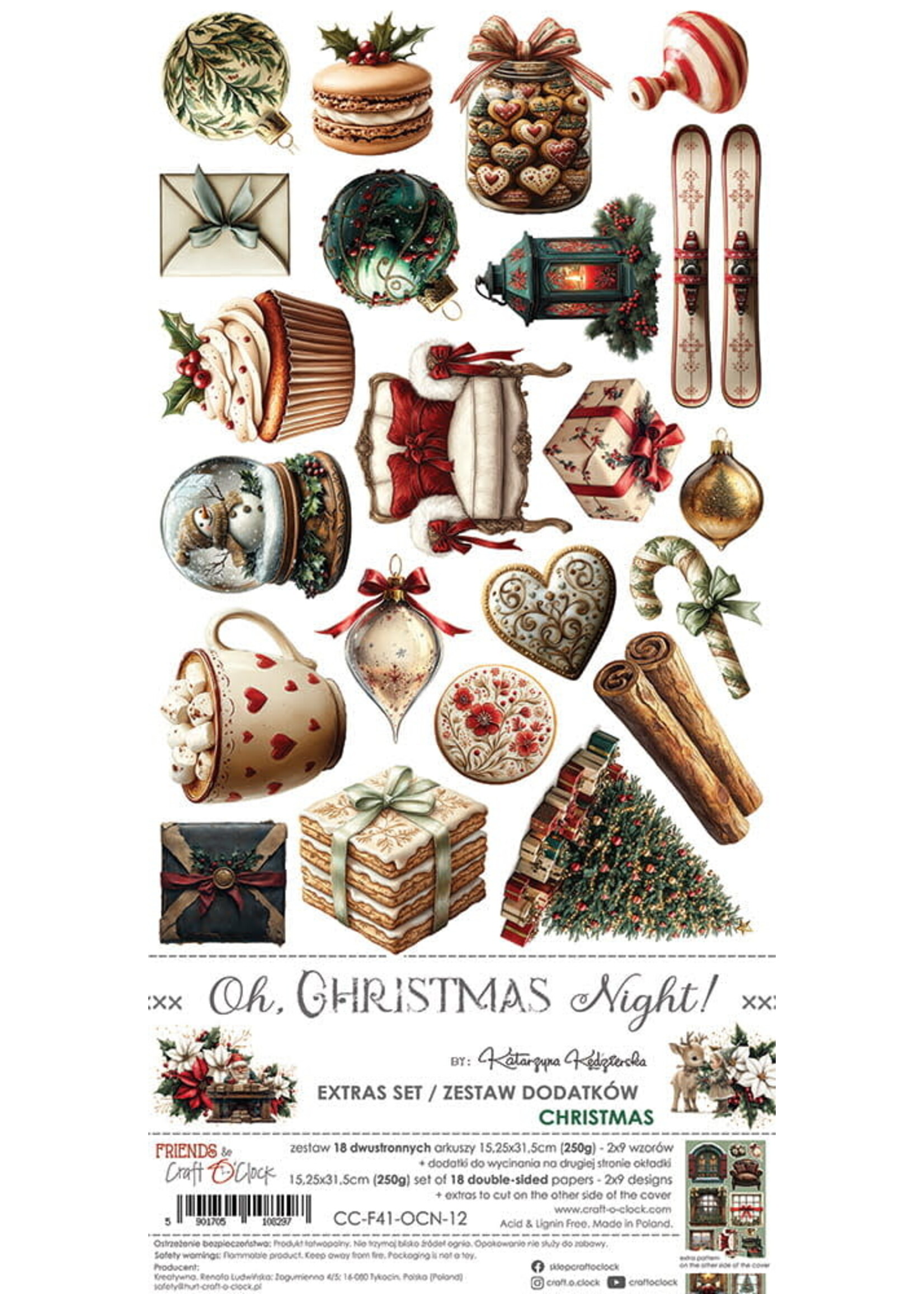 OH CHRISTMAS NIGHT - EXTRAS set - CHRISTMAS