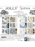 JOLLY SEASON - a set of papers 20,3x20,3cm - MIX