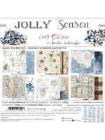 JOLLY SEASON - a set of papers 20,3x20,3cm - BASIC